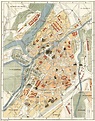 Old map of Metz in 1916. Buy vintage map replica poster print or ...