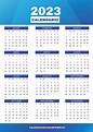 Calendario 2023 para imprimir - CALENDARIOS para IMPRIMIR
