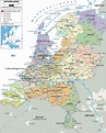 Detailed Political Map of Netherlands - Ezilon Maps