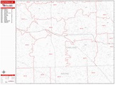 Southfield Michigan Zip Code Wall Map (Red Line Style) by MarketMAPS