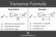 Variance Calculator (with Steps) - Inch Calculator