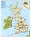 United Kingdom Physical Map 1987 - Full size