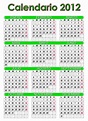 Ver Calendario 2012 en español, grande para Imprimir - Bloguit.com