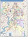 Prince George's County, MD Wall Map Color Cast Style by MarketMAPS ...