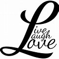 Live Laugh Love v4 Quote Wall Sticker - World of Wall Stickers