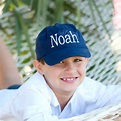 Personalized Baseball Hat for Kids | Monogrammed Baseball Cap | Navy Blue