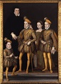 Catherine de' Medici and her children: Charles IX, Henry III, Francis ...