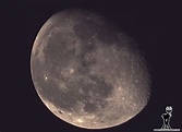 Luna gibosa menguante - Cielos Boreales Astrofotografía