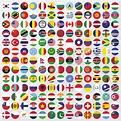 Round country flags icon set 833689 Vector Art at Vecteezy