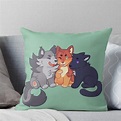 Warrior Cats: Greypaw, Firepaw, & Ravenpaw Throw Pillow #cattips ...