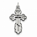 Sterling Silver Eastern Orthodox Cross Pendant - PG95303