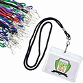 25 Pack of Premium Name Tag Badge Holders with Lanyards (Horizontal) by ...