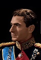Colorized portrait of king of Iran,Mohammad Reza Pahlavi Monaco, King ...