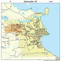 Marquette Michigan Street Map 2651900
