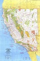 California and Nevada 1974 Wall Map by National Geographic - MapSales