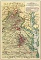 Map of Civil War Battles in Virginia | Maps | Pinterest | New york ...