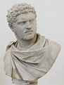 Portrait of the emperor Caracalla from a statue reworked as a bust. 212 ...