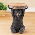 Decorative Black Bear Accent Table Cabin Decor | Collections Etc.