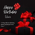100+ HD Happy Birthday Edwin Cake Images And Shayari