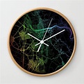 Heidelberg, Germany, City, Map, Rainbow, Map, Art, Print Wall Clock by ...