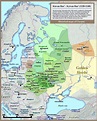 Historical map of Kievan Rus', 1220-1240 | Historical maps, Europe map, Map