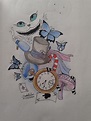 Alice In Wonderland Cartoon, Desing Inspiration, Pinturas Disney, Math ...