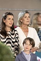 Carolina de Mónaco con su hija Carlota Casiraghi y su nieto Raphaël Elmaleh en el Concurso de ...