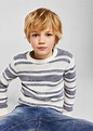 Tweekleurige katoenen trui - Jongen | Mango Kids Nederland | Boys long ...