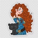 Brave Sticker Brave Vinyl Merida Bear Disney Sticker | Etsy