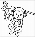 Dibujos de Mono para colorear e imprimir– ColoringOnly.Com