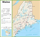 Maine (ME) Road and Highway Map