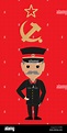 Joseph Stalin personaje de dibujos animados Imagen Vector de stock - Alamy
