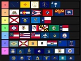 A tier ranking of all 50 U.S. state flags : r/HelloInternet