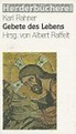 Gebete des Lebens libro, Karl Rahner, Editori Vari, 1993 ...