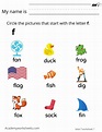 Learn the Letter F f - Learning the Alphabet - Academy Worksheets