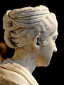 Bust of a Roman lady (Vibia Sabina?). Detail. Vienna, Museum of Art ...