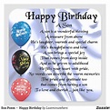 Son Poem - Happy Birthday Square Sticker | Zazzle.com | Happy birthday ...