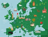 Europe: Countries (Cartoon Version) - Map Quiz Game - Seterra