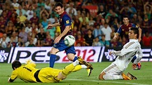 Lionel Messi Cristiano Ronaldo Barcelona Real Madrid Spanish Supercup ...
