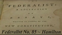 The Federalist No.85 - YouTube
