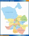 Mapa Madrid Distritos Barrios. El mapa incluye todos los distritos y ...