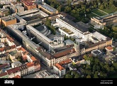 aerial view of campus of The Technical University of Munich, Technische Universität München ...