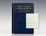 Have Faith in Massachusetts Calvin Coolidge First Edition Signed
