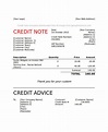 Credit Note - 8+ Examples, Format, Pdf | Examples