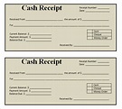 Blank Printable Receipt