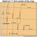 Lamar Missouri Street Map 2940376