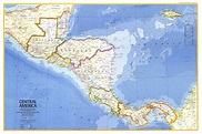 Central America - Published 1973 National Geographic | Shop Mapworld