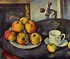 Paul Cézanne - Bodegón con cesto y manzanas | Artelista.com