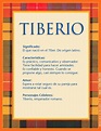 Tiberio, significado del nombre Tiberio, nombres