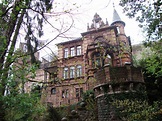 Victorian house in Heidelberg, Germany, while climbing up to the ...